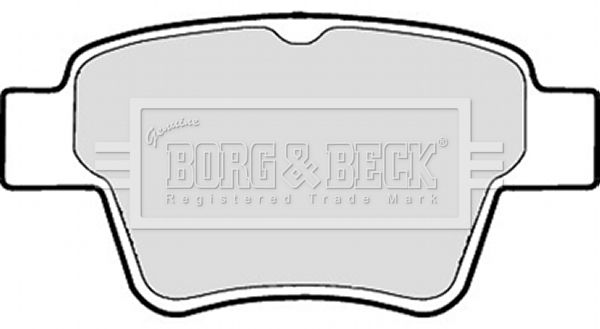 BORG & BECK Комплект тормозных колодок, дисковый тормоз BBP1920